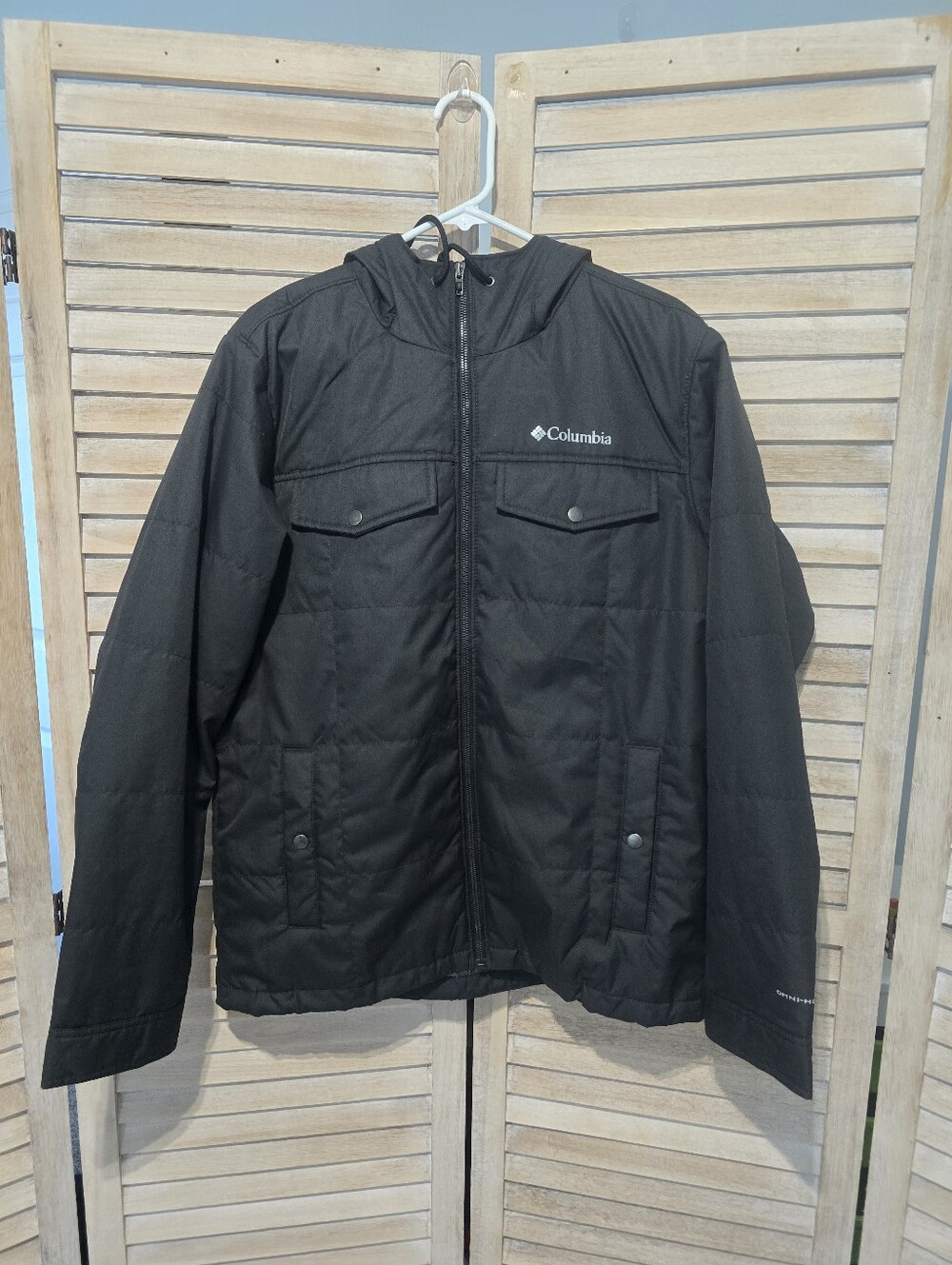 Columbia Montague Falls II Omni Heat Insulated Jacket Hooded Puffer Black